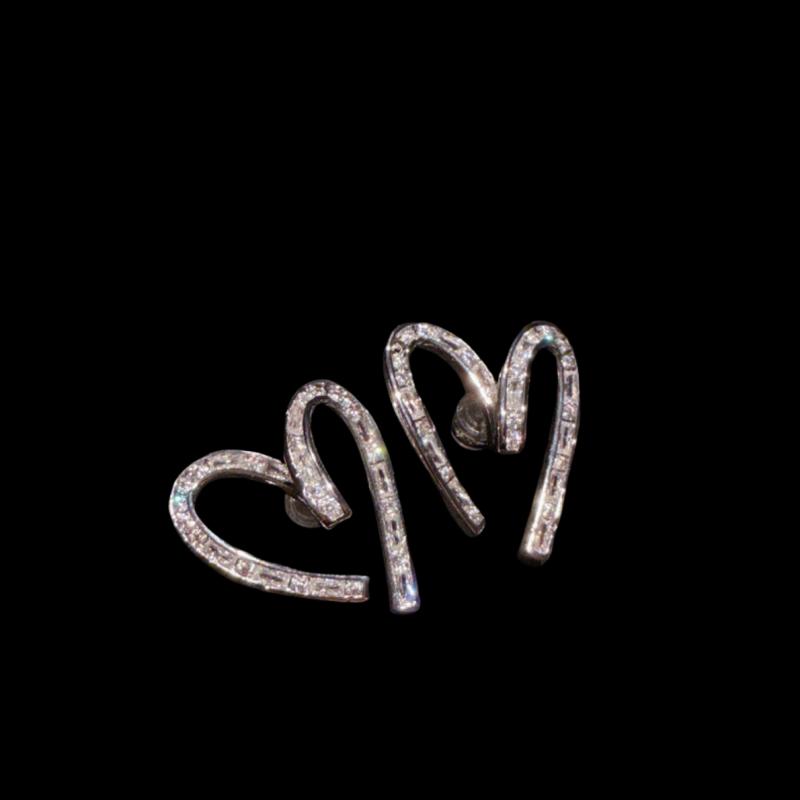 璨若星河 马眼水滴宝石耳环 波光粼粼 弧形梯方锆石耳坠 羽翼胸针