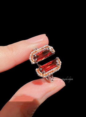 网红法式轻奢通勤小众金属戒指