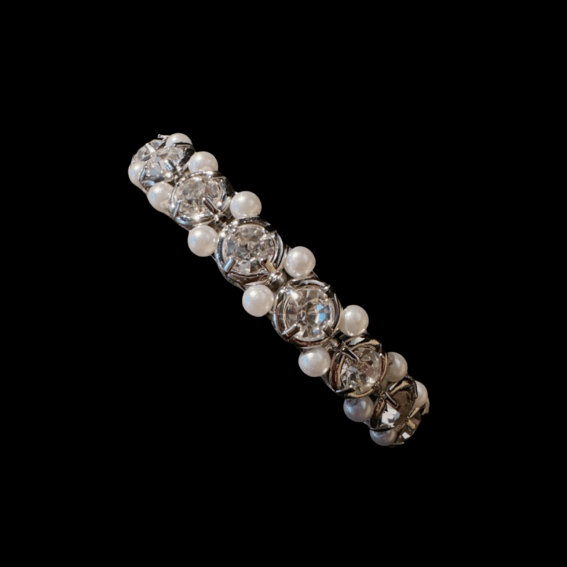 繁花仙女方糖宝石珍珠碎碎银项链 帕帕拉恰 阿盖尔粉花朵锆石耳环