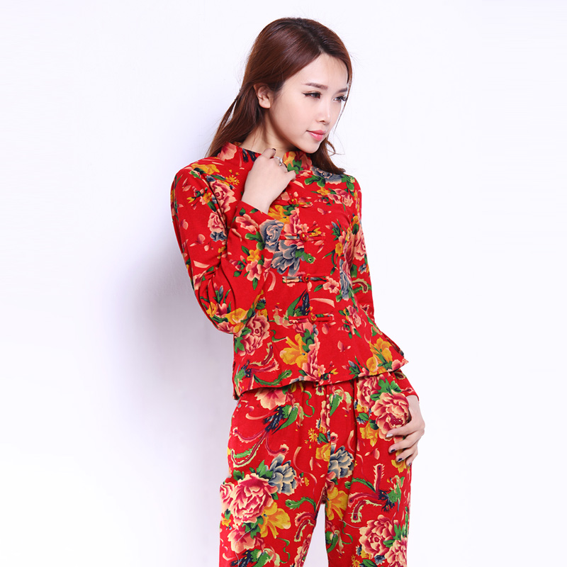 2021春秋新款原创棉麻唐装女衬衣