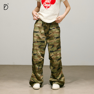 SMILE DDD迷彩轻装裤夏季轻薄运动速干美式宽松街舞爵士舞伞兵裤