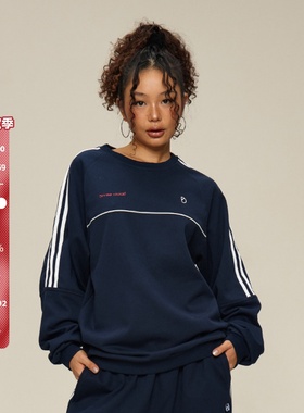 SMILE DDD美式三杠卫衣运动卫裤宽松恒温保暖嘻哈跳舞hiphop套装