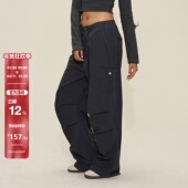 DDD美式 工装 裤 SMILE 女小个子街舞爵士辣妹阔腿高街百搭伞兵裤