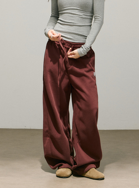 SMILE DDD安可拉红弯刀卫裤毛圈舒适恒温保暖秋冬百搭休闲长裤