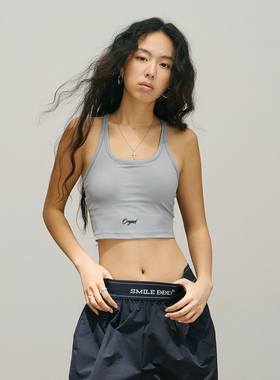 SMILE DDD瑜伽工字背心女运动收腰显瘦无痕挂脖美背内搭带胸垫bra