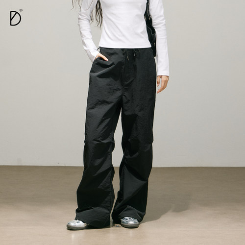 SMILE DDD轻装裤裤腰可调节薄运动耐磨宽松垂感街舞爵士舞伞兵裤