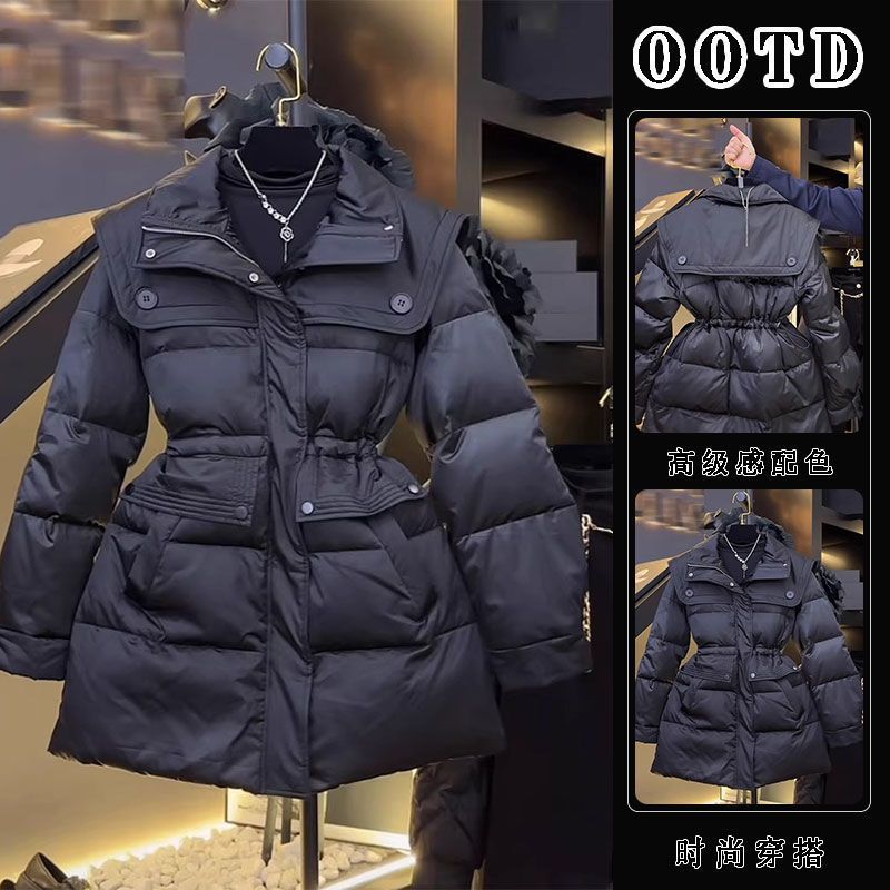 今年流行特惠2024冬季新款欧货小香风夹棉外套高级感超好看气质