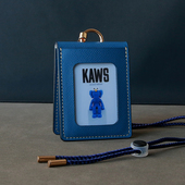 真皮手工挂脖工作牌胸牌卡套校牌厂牌套高级感饭卡工作证工卡挂绳