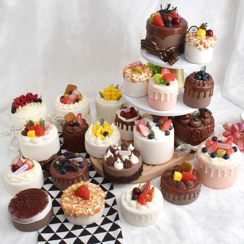 仿真蛋糕模型 假水果奶油蛋糕面包食物橱窗装饰摆设摆件拍照道具
