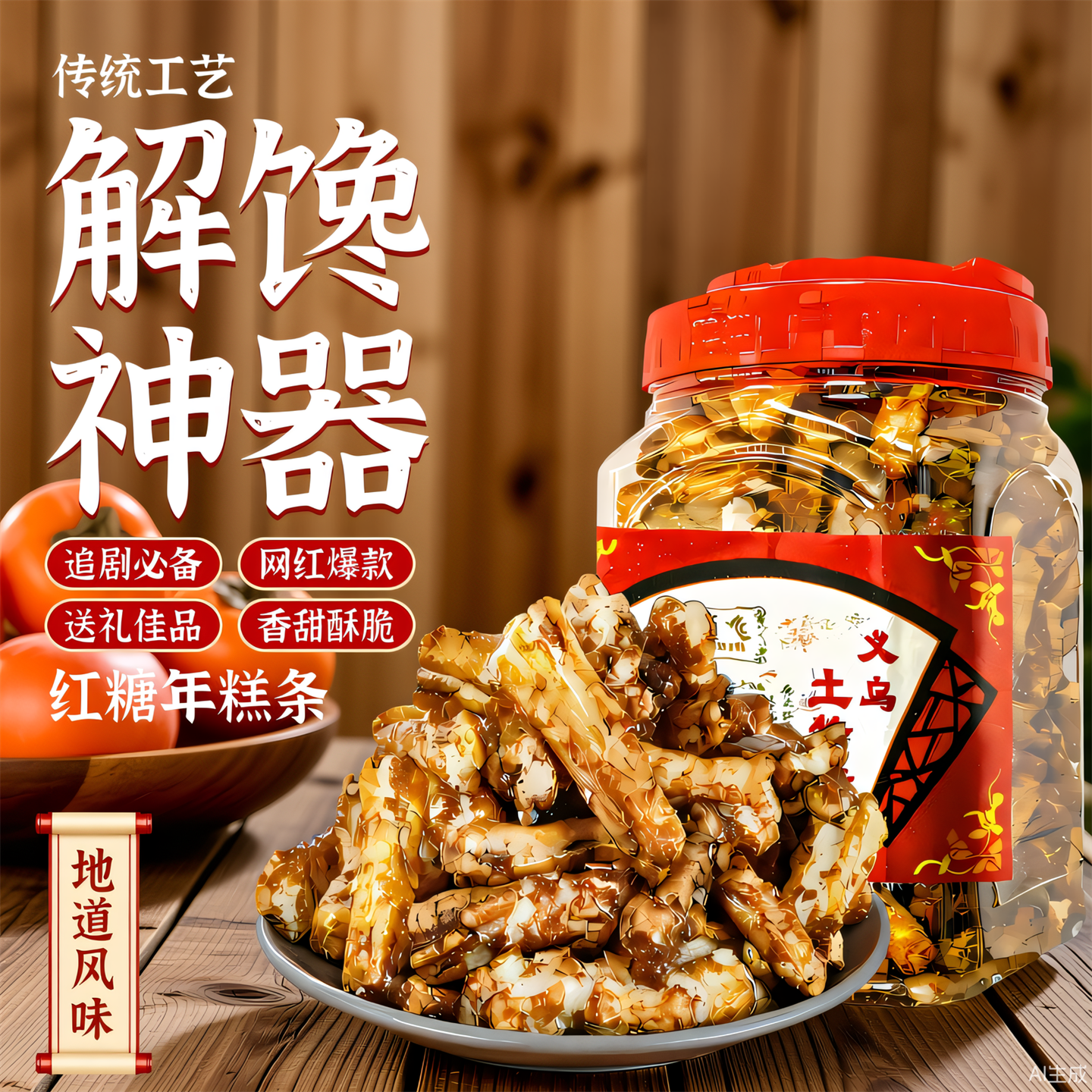 正宗红糖年糕罐装脏脏糕网红休闲零食营养酥脆滋补养生浙江土特产