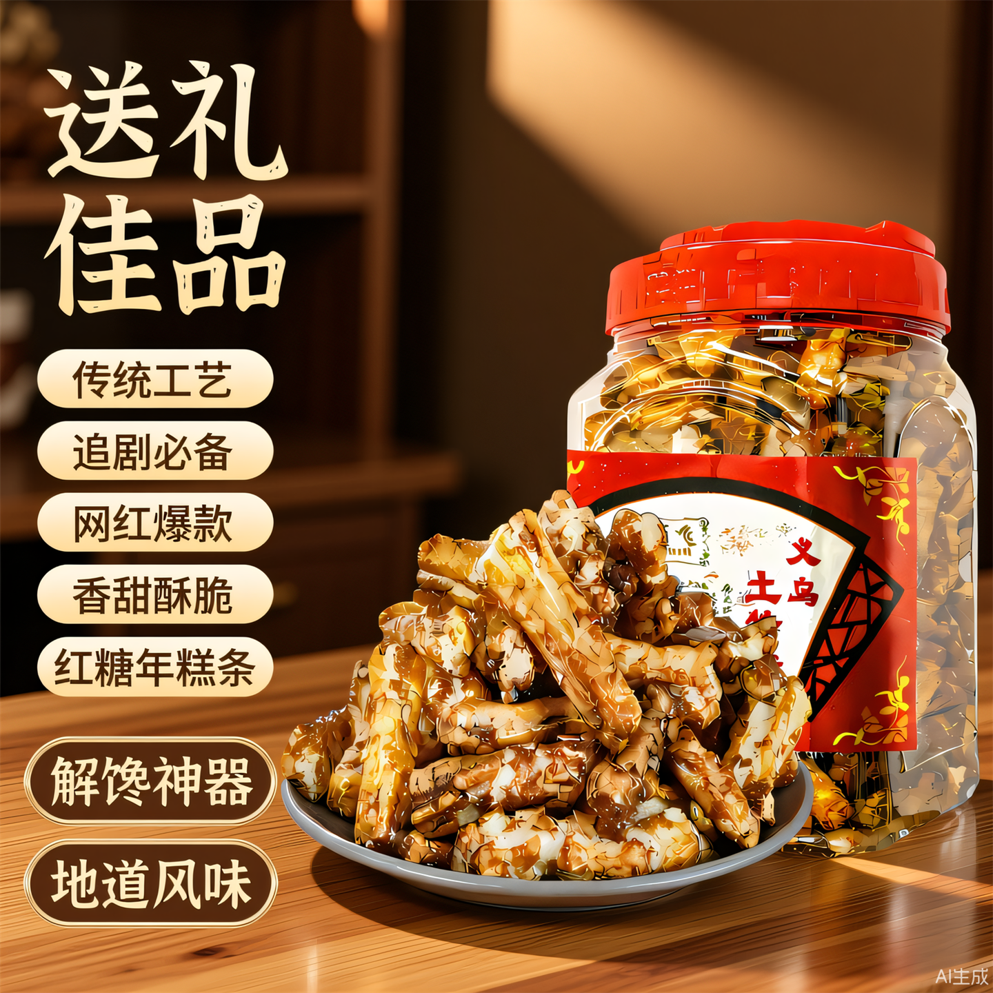 正宗红糖年糕罐装脏脏糕网红休闲零食营养酥脆滋补养生浙江土特产