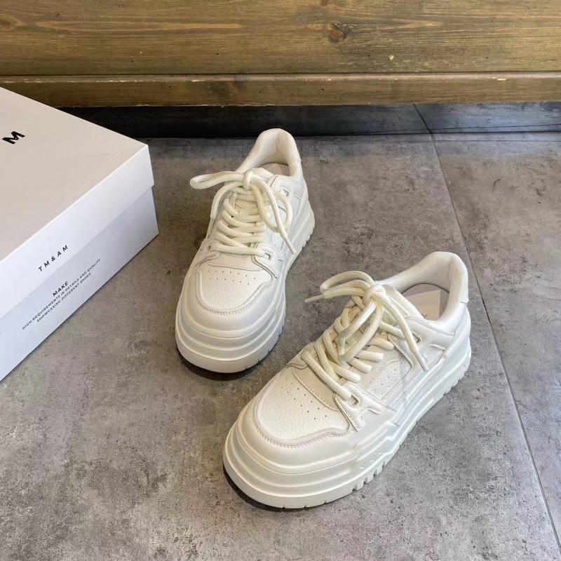 潮运动休闲松糕厚底小白鞋女鞋