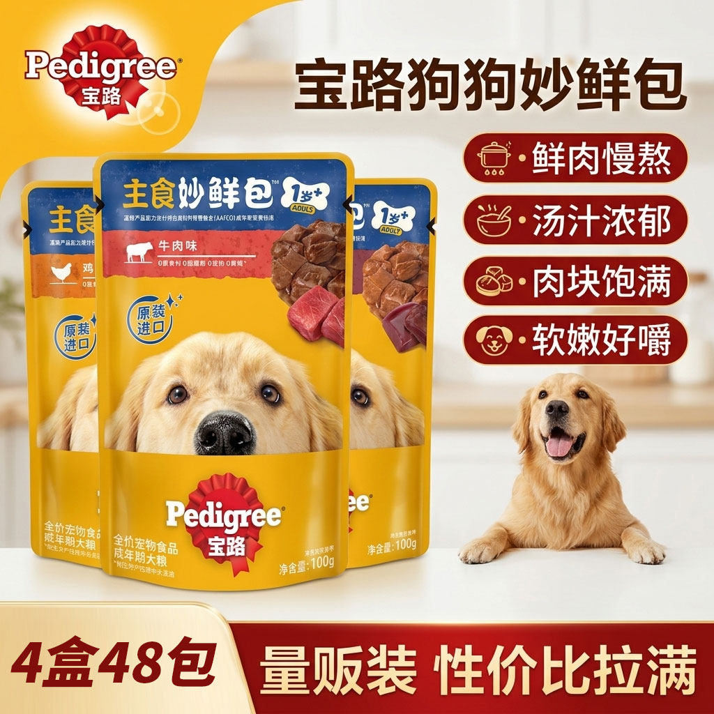 成犬狗狗零食狗罐头湿粮包