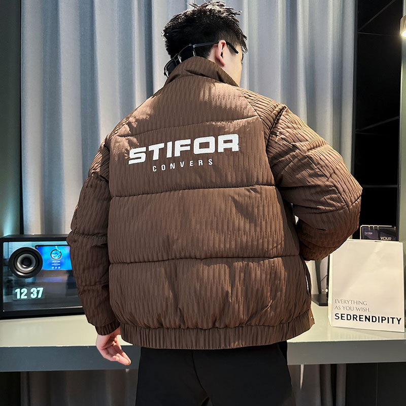 CF101-P138控178社会小伙店主风立领棉衣外套潮流棉服男黑1,男装棉衣,电商A343