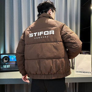 CF101-P138 控178 社会小伙店主风立领棉衣外套潮流棉服男 黑1图片