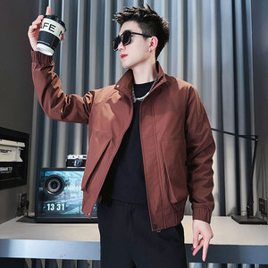 JK187-P98 控138 春季新款社会小伙潮店主风夹克男外套黑1图片