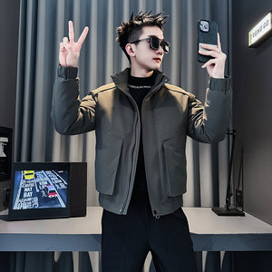 CF146-P138 控178 社会小伙店主风棉衣外套潮流棉服男 橘红图片