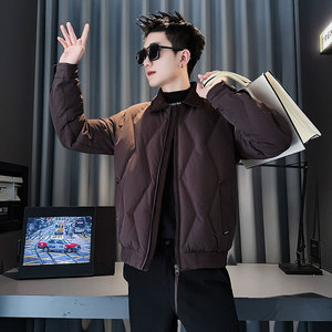 CF137-P138 控178 社会小伙店主风棉衣外套潮流棉服男 卡其图片