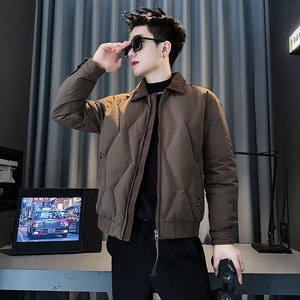 CF137-P138 控178 社会小伙店主风棉衣外套潮流棉服男 卡其图片