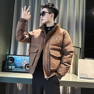 CF98-P138 控178 社会小伙立领棉衣外套潮流棉服男 黑1图片
