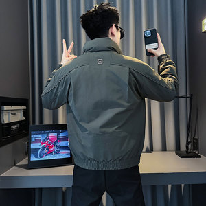 CF141-P138控178社会小伙店主风棉衣外套潮流棉服男绿,冬季长款字连衣裙怎么搭配图片