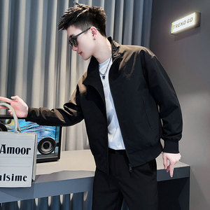 JK209-P98 控138 春季新款社会小伙潮店主风夹克男外套 黄2图片