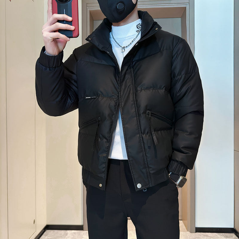 CF102-P138控178社会小伙店主风立领棉衣外套潮流棉服男黑3,男装棉衣,电商A343
