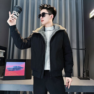 CF150-P138 控188 社会小伙座山雕棉衣外套潮流棉服男棉袄 绿图片
