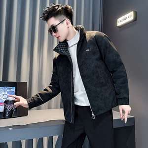 CF157-P138 控188 社会小伙点店主风皮棉衣外套潮流棉服男棉袄 黑图片