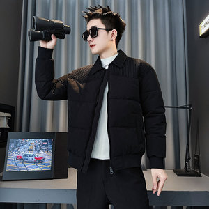 CF139-P138 控178 社会小伙店主风棉衣外套潮流棉服男 绿图片