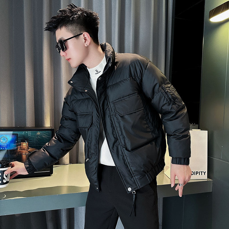 CF95-P138控178社会小伙立领棉衣外套潮流棉服男绿2,男装棉衣,电商A343