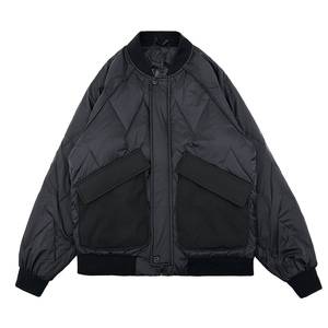 CF89-P138 控178 社会小伙假棒球领棉衣外套潮流棉服男 卡2图片