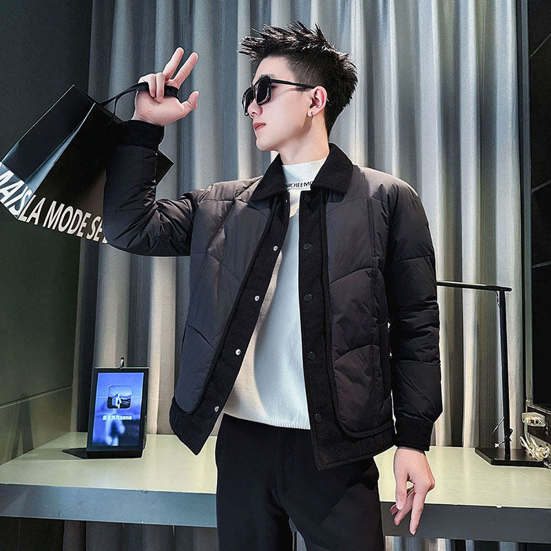 CF128-P138控178社会小伙店主风棉衣外套潮流棉服男咖1,男装棉衣,电商A343