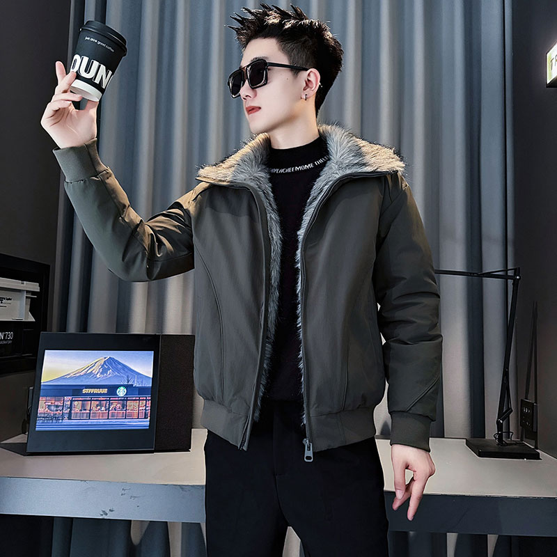 CF150-P138控188社会小伙座山雕棉衣外套潮流棉服男棉袄黑,男装棉衣,电商A343