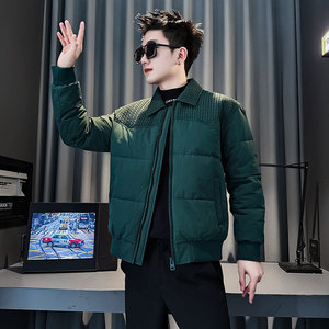 CF139-P138 控178 社会小伙店主风棉衣外套潮流棉服男 咖图片