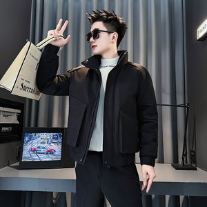 CF146-P138 控178 社会小伙店主风棉衣外套潮流棉服男 橘红图片