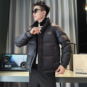 CF87-P148 控198 社会小伙假两件羽绒衣外套潮流羽绒服男 白1图片