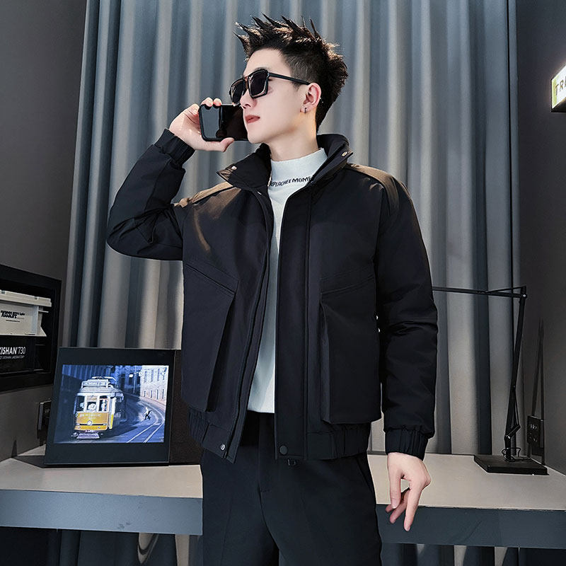 CF146-P138控178社会小伙店主风棉衣外套潮流棉服男森绿,男装棉衣,电商A343