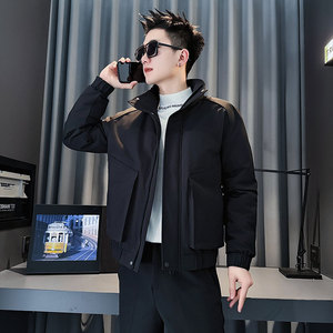 CF146-P138 控178 社会小伙店主风棉衣外套潮流棉服男 森绿图片