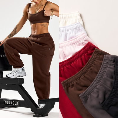 Morningoolala Yla Studio Edit Cuff Joggers 松紧腰薄绒运动裤