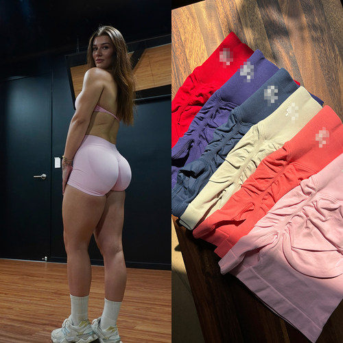 Morningoolala Ascend Shorts 4.5'' 无缝健身训练蜜桃短裤 女