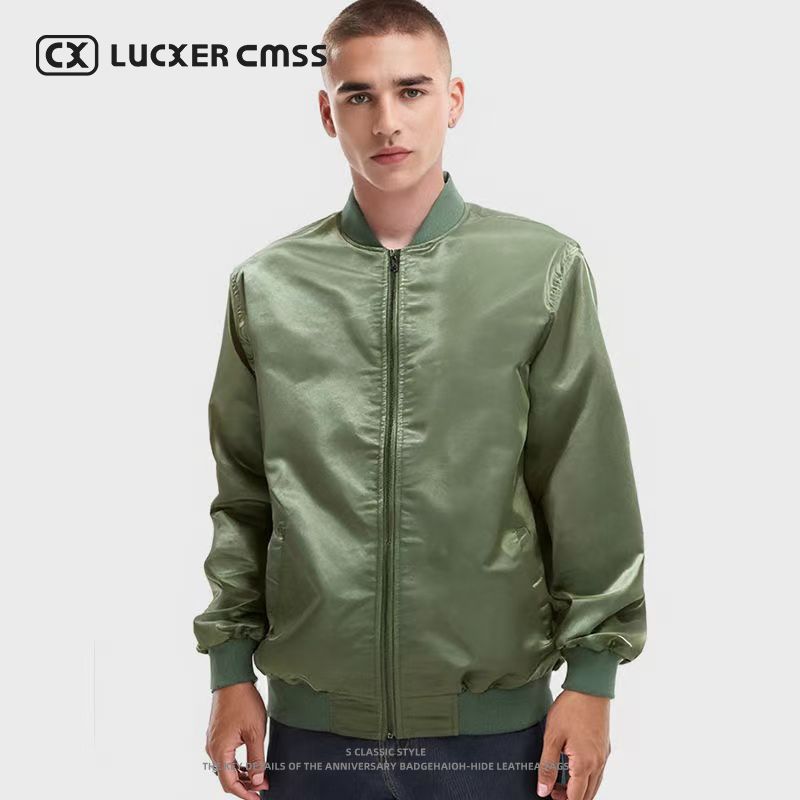 LUKER CMSS潮牌棉服男士秋冬季新款复古加绒加厚保暖棉衣夹克外套