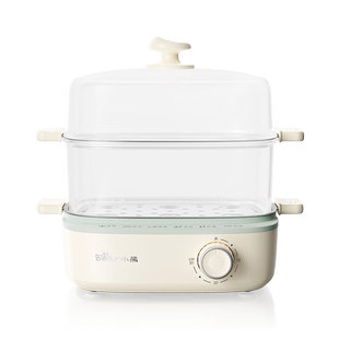 小熊电蒸锅煮蛋器家用蒸蛋器蒸菜双层定时自动断蒸笼大容量早餐机