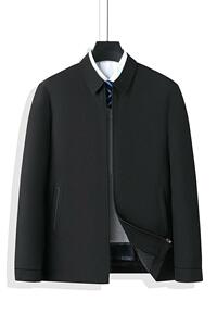 【鹅绒】男士轻薄羽绒服爸爸中年可脱卸内胆羽绒夹克男23296P160图片