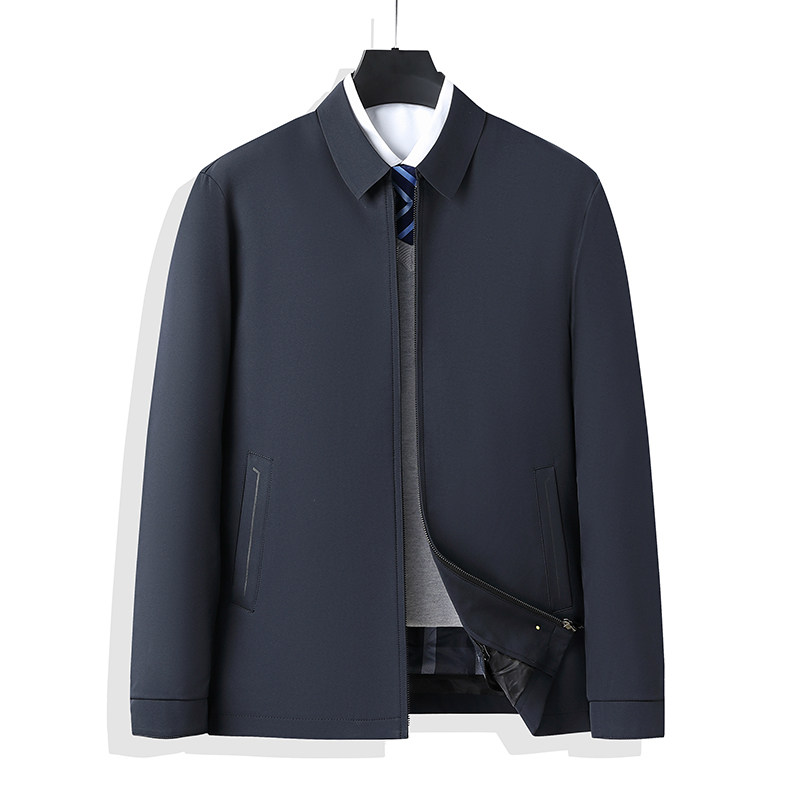 鹅绒轻薄羽绒服男爸爸秋冬中老年可脱卸内胆夹克男厚款23296P160,男装羽绒服,星座1010A-1