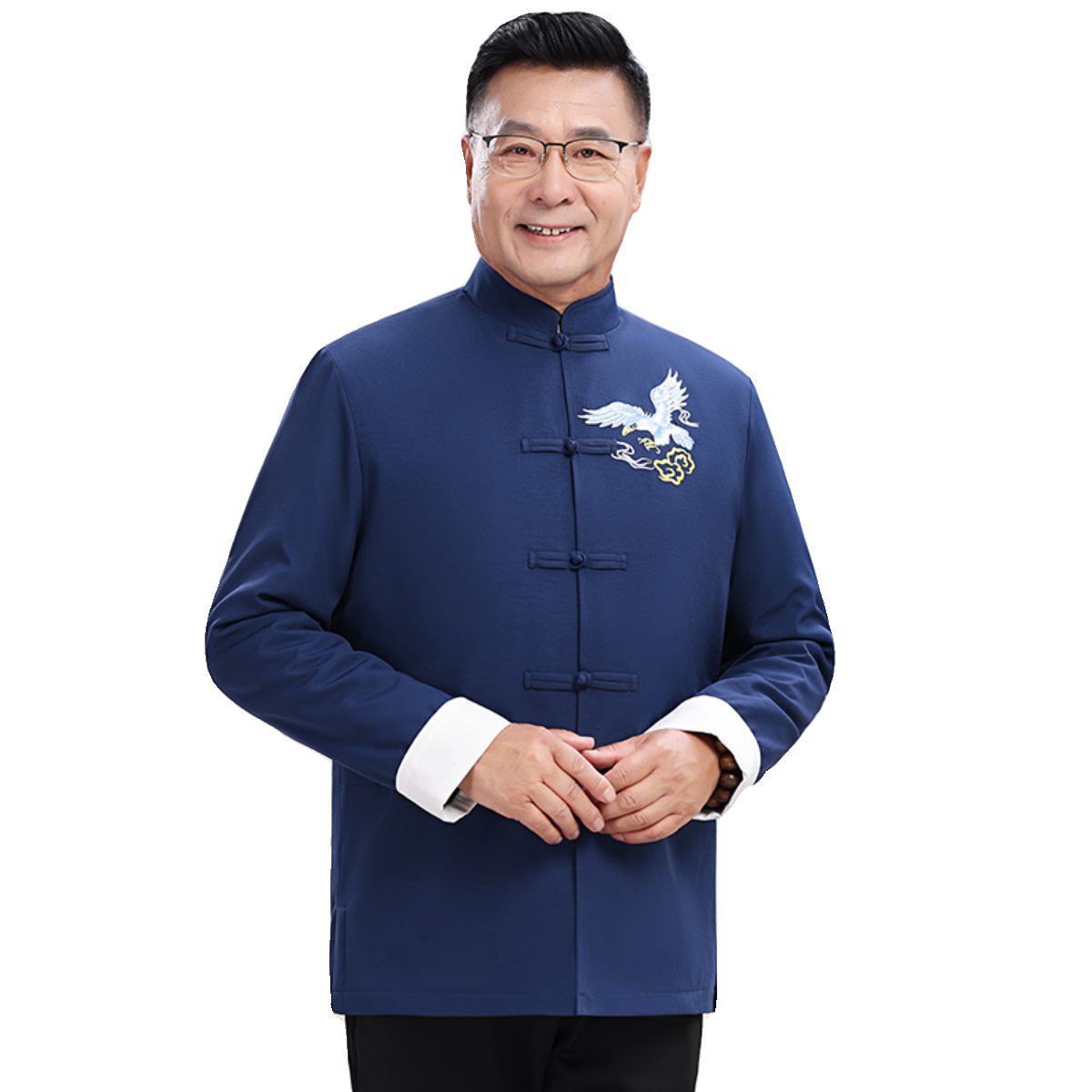 唐装男新风秋冬加绒加厚外套男士中式立领刺绣潮上衣3302P85,男装民族服装,星座1010A-1