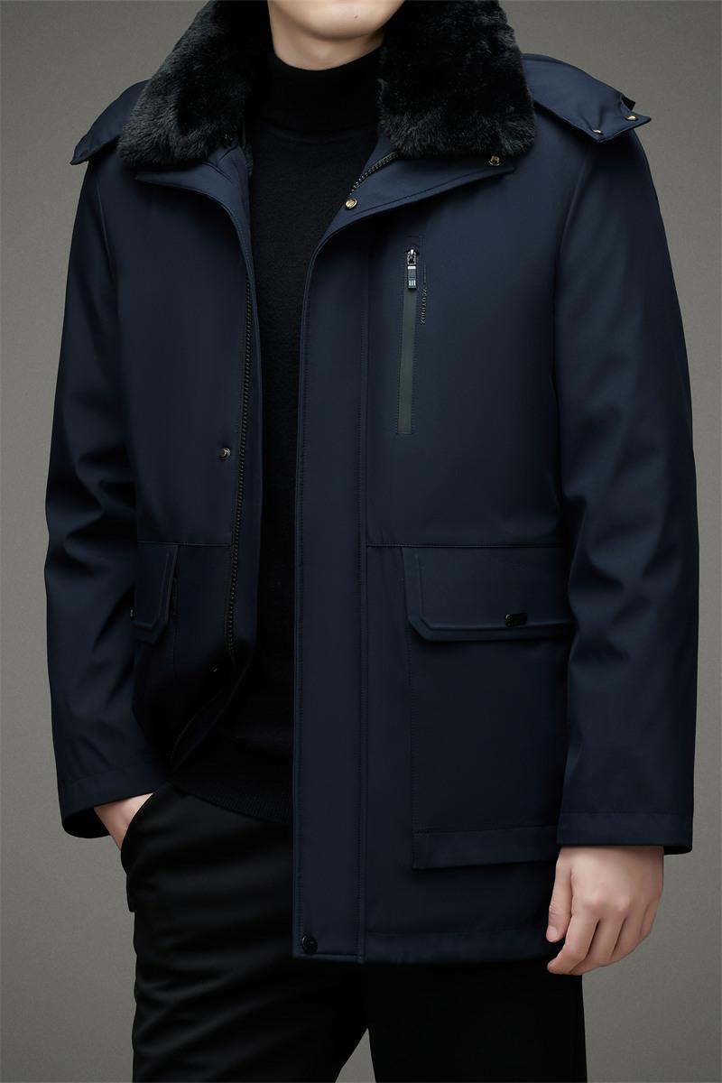 棉衣男冬季可脱卸内胆棉服中老年加绒加厚棉袄爸爸外套M125P135,男装棉衣,星座1010A-1