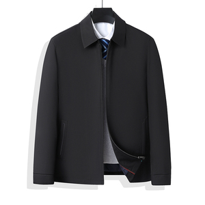 【鹅绒】秋冬季外套中老年男羽绒服保暖厚款夹克爸爸装23196P140图片