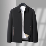 春秋新款中年商务休闲夹克男士行政爸爸外套翻领干部上衣B08P55，男装夹克，星座1010A-1