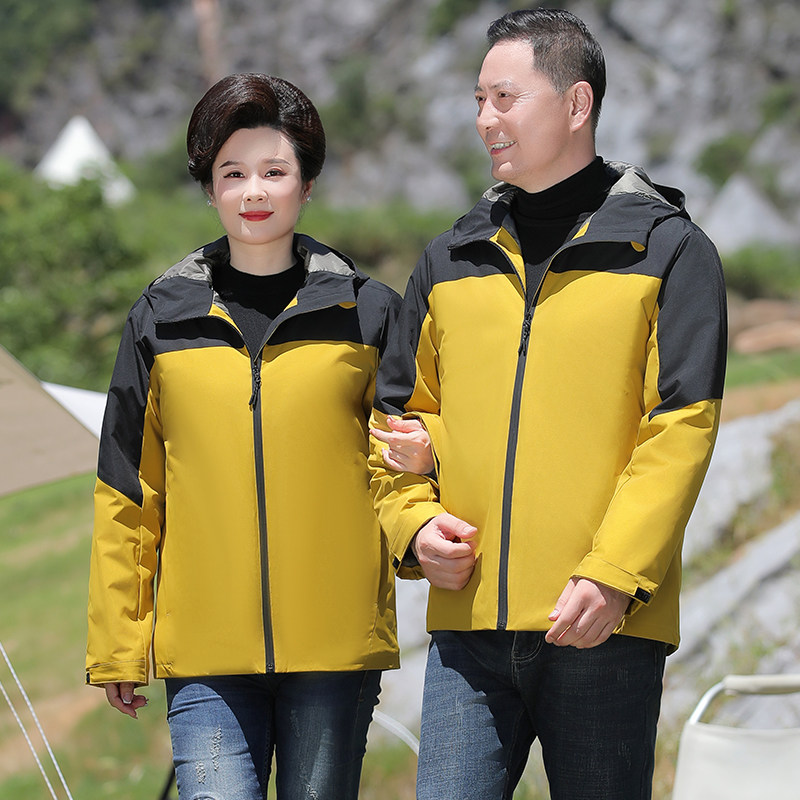 户外加厚保暖棉服男防风加棉冲锋衣质感外套情侣冬款棉衣8828P75图片